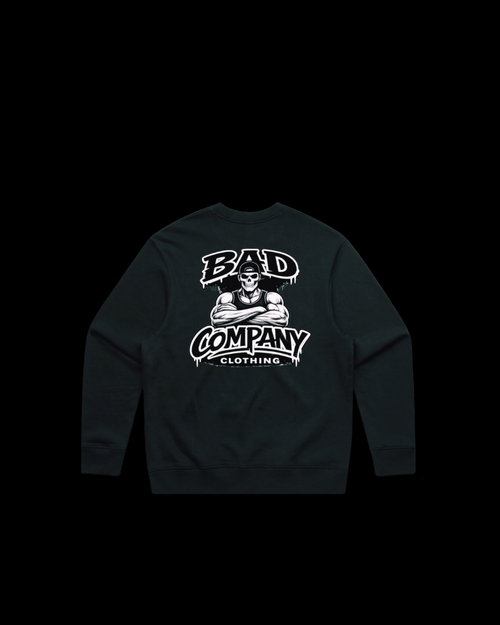 Bad Company™ Premium Crewneck Black — Drop 02